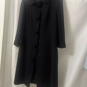 Andrew GN Elegant Black Pea Coat